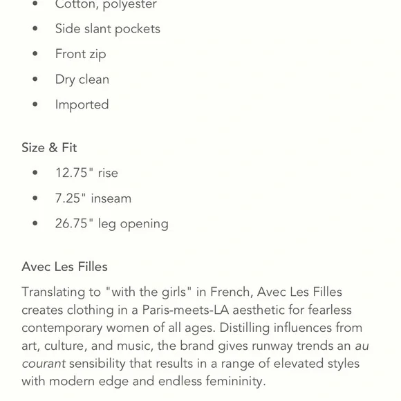 *Anthropologie Avec Les Filles Tweed Pleated Shorts - Picture 5 of 5